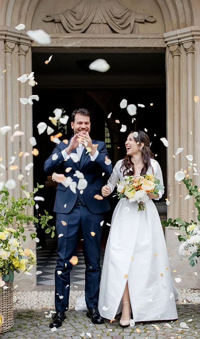 Matrimonio nella Chiesa di San Valentino a Merano e festa a Fragsburg