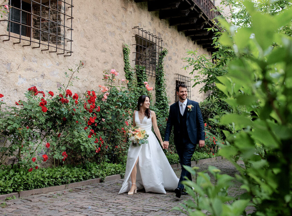 Entrata degli sposi a Castel Fragsburg a Merano